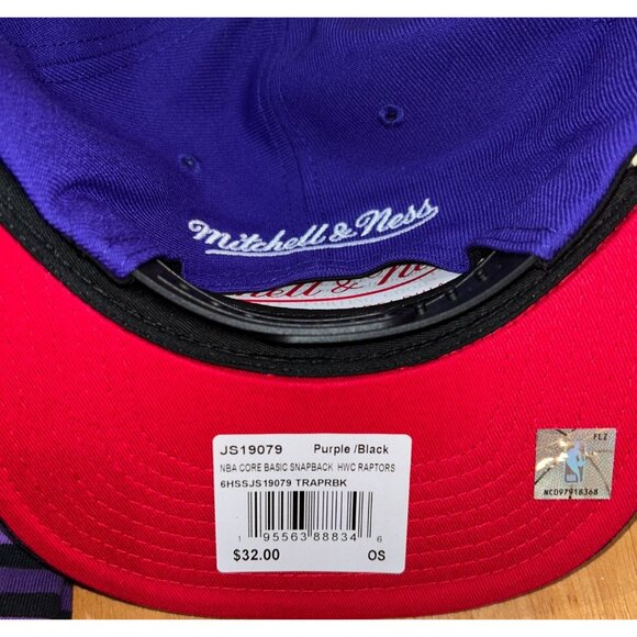 NWT Toronto Raptors Mitchell & Ness Bundle - Men's M Shirt and Hat MSRP $92 - Picture 4 of 5